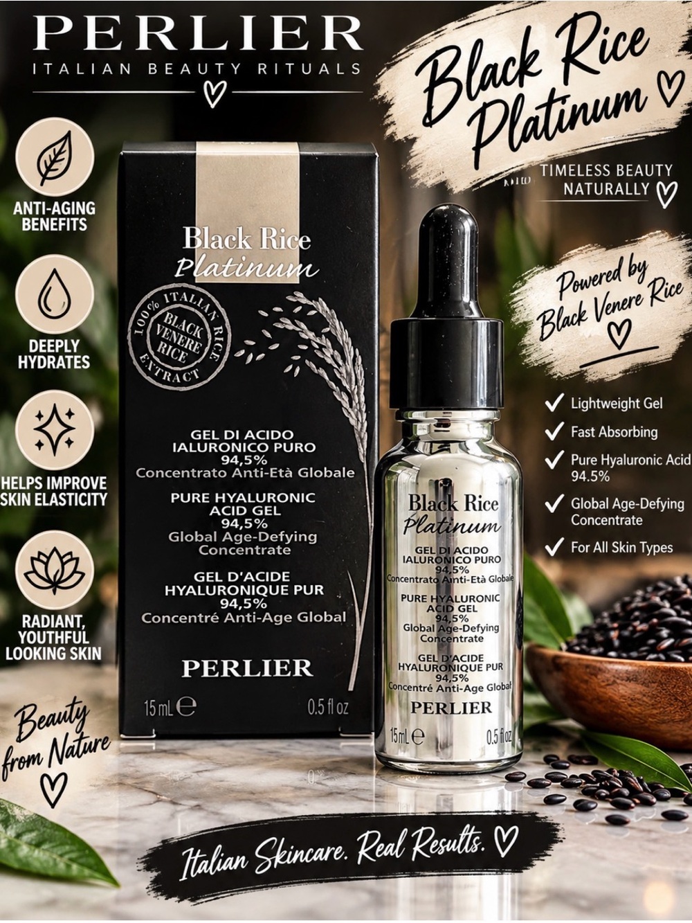 Black Rice Platinum Pure Hyaluronic Acid Gel